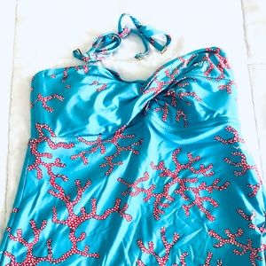Lilly Pulitzer tankini coral top size SMALL